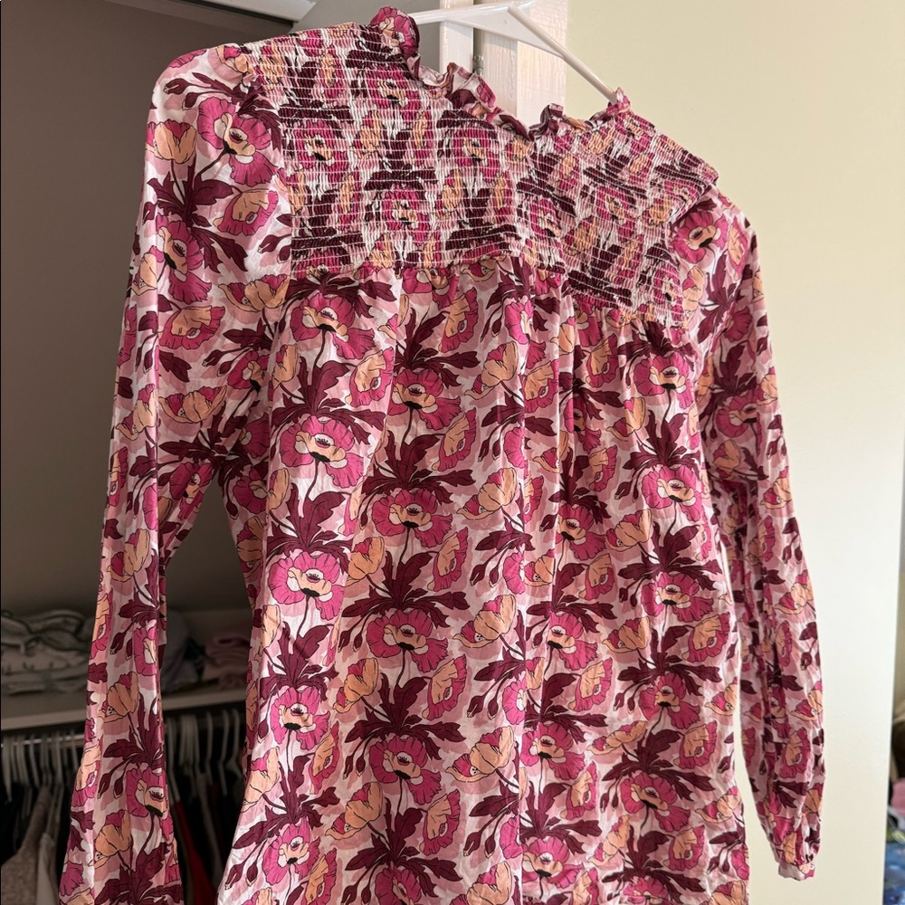 Gorgeous cotton print top. Liberty x JCrew